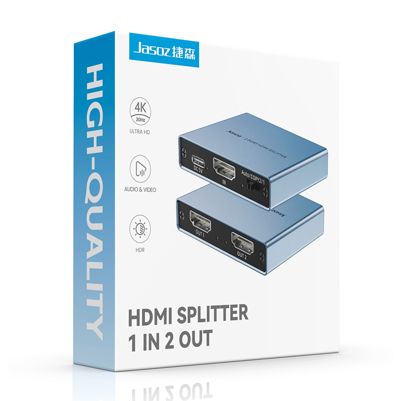 Bộ chia HDMI 1 vào 2 ra (4K/30Hz) JASOZ G150