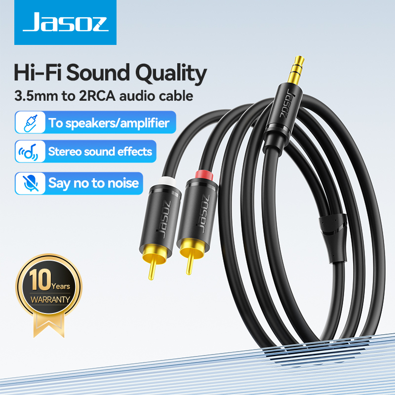 Cáp âm thanh AUX sang 2RCA JASOZ C104