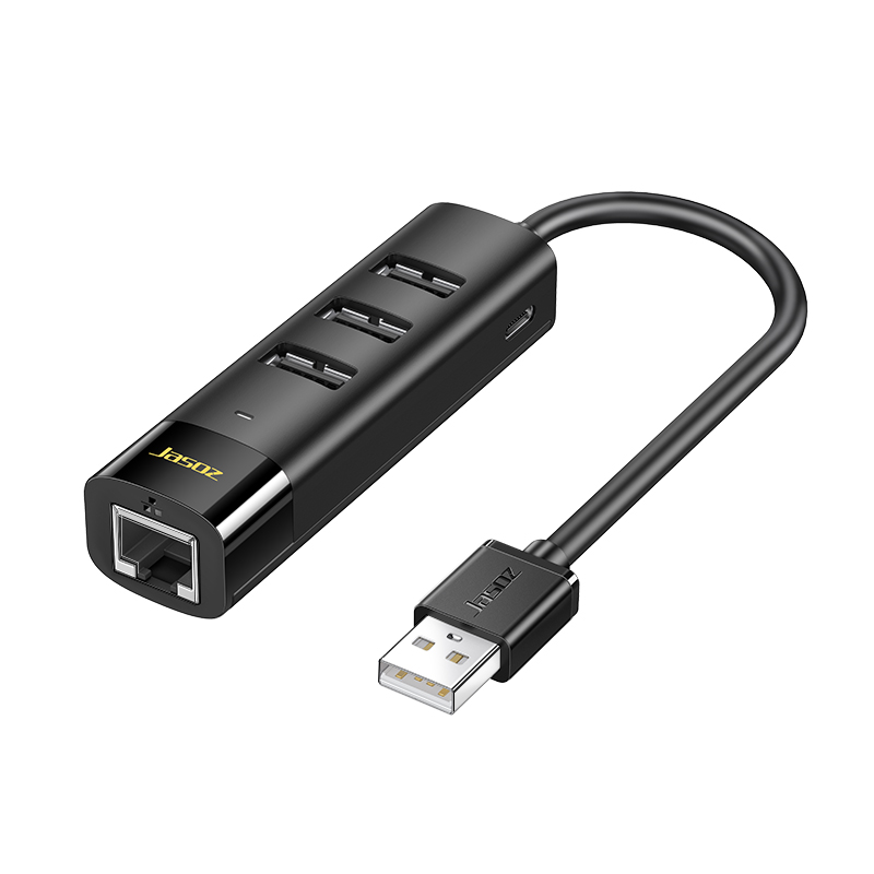 Card mạng cắm cổng USB-A + HUB 3 cổng USB2.0 JASOZ