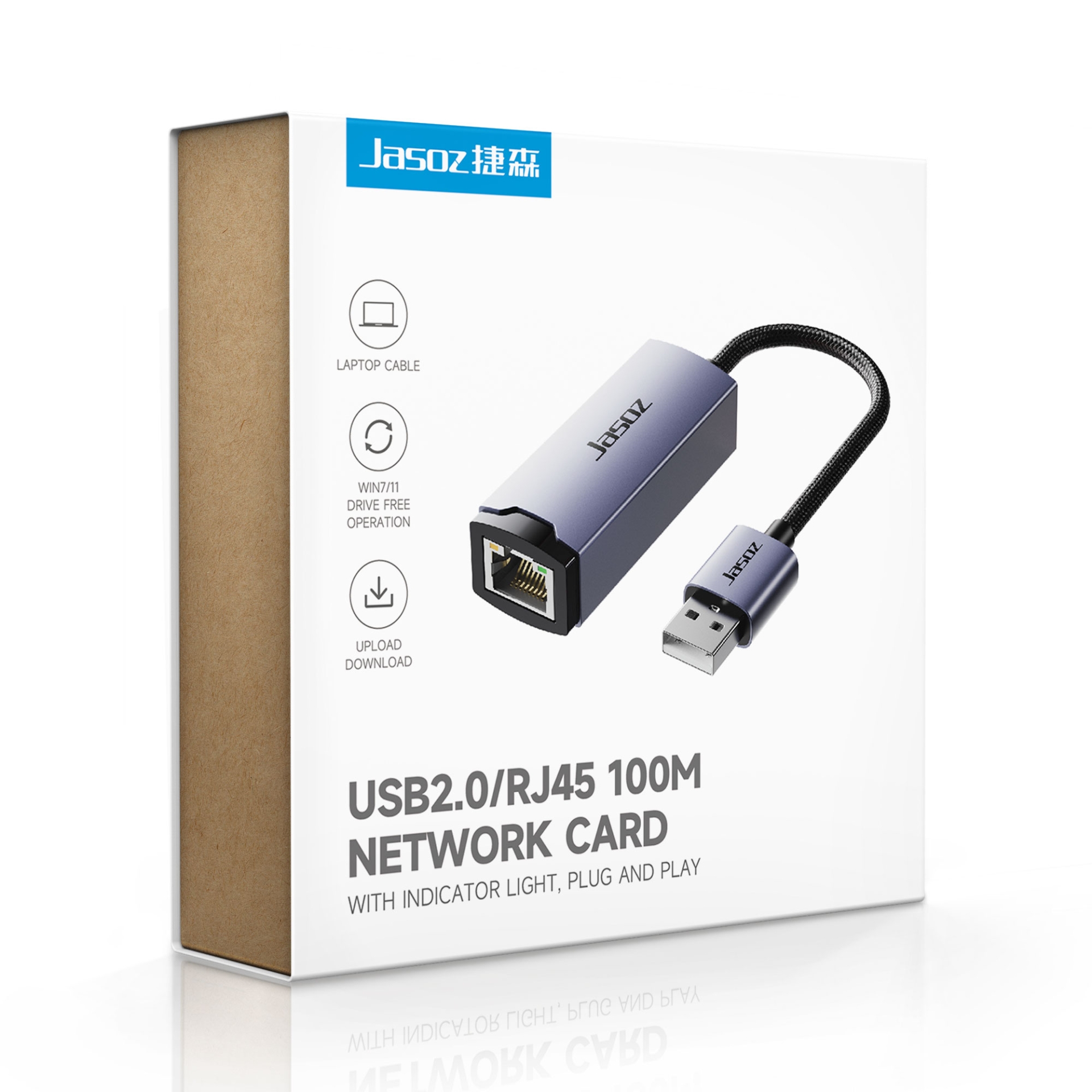 Card mạng vỏ hợp kim nhôm JASOZ