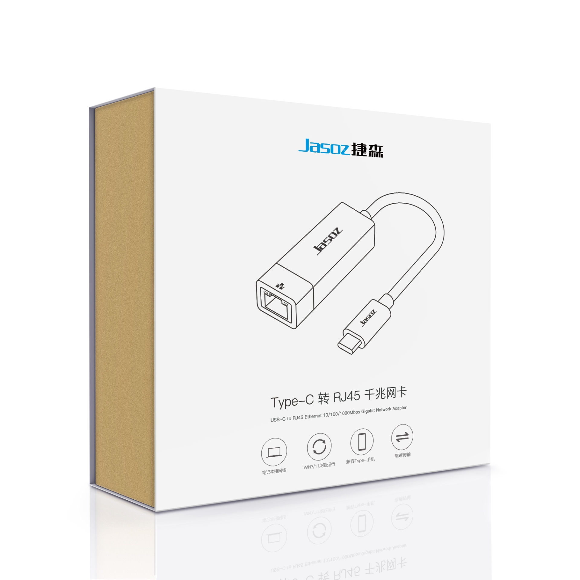 Card mạng Gigabit cắm cổng USB-C JASOZ