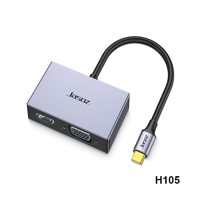 Bộ chuyển đổi Type-C 2 trong 1 JASOZ H105