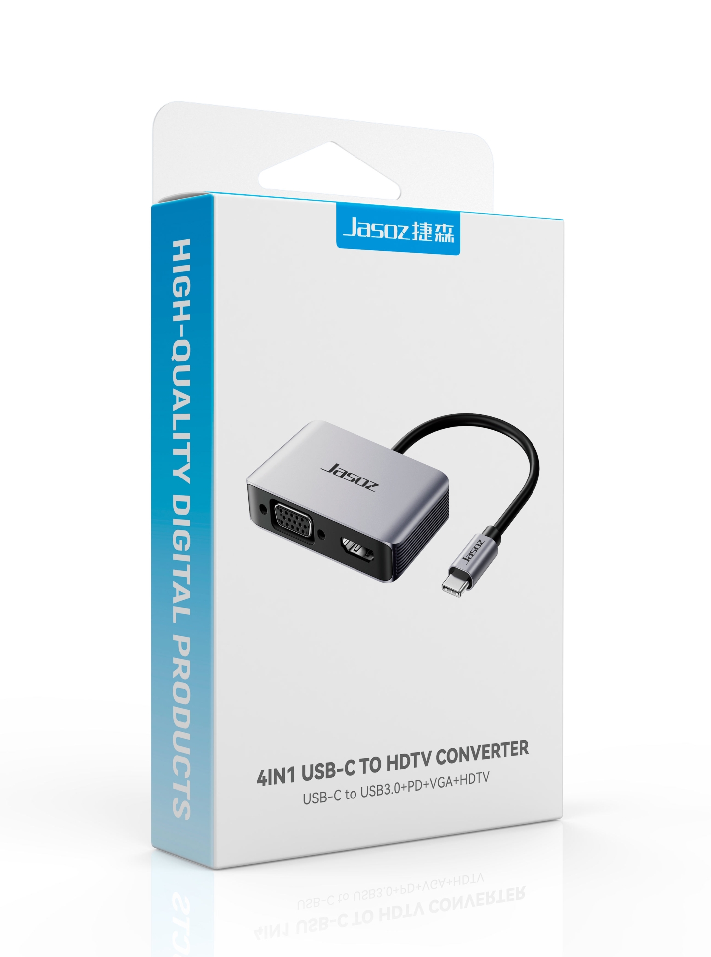 Bộ chuyển đổi Type-C 4 trong 1 JASOZ H107