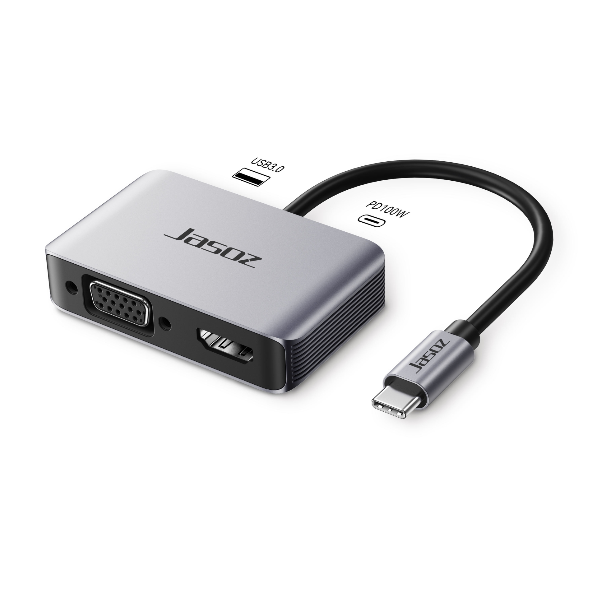 Bộ chuyển đổi Type-C 4 trong 1 JASOZ H107