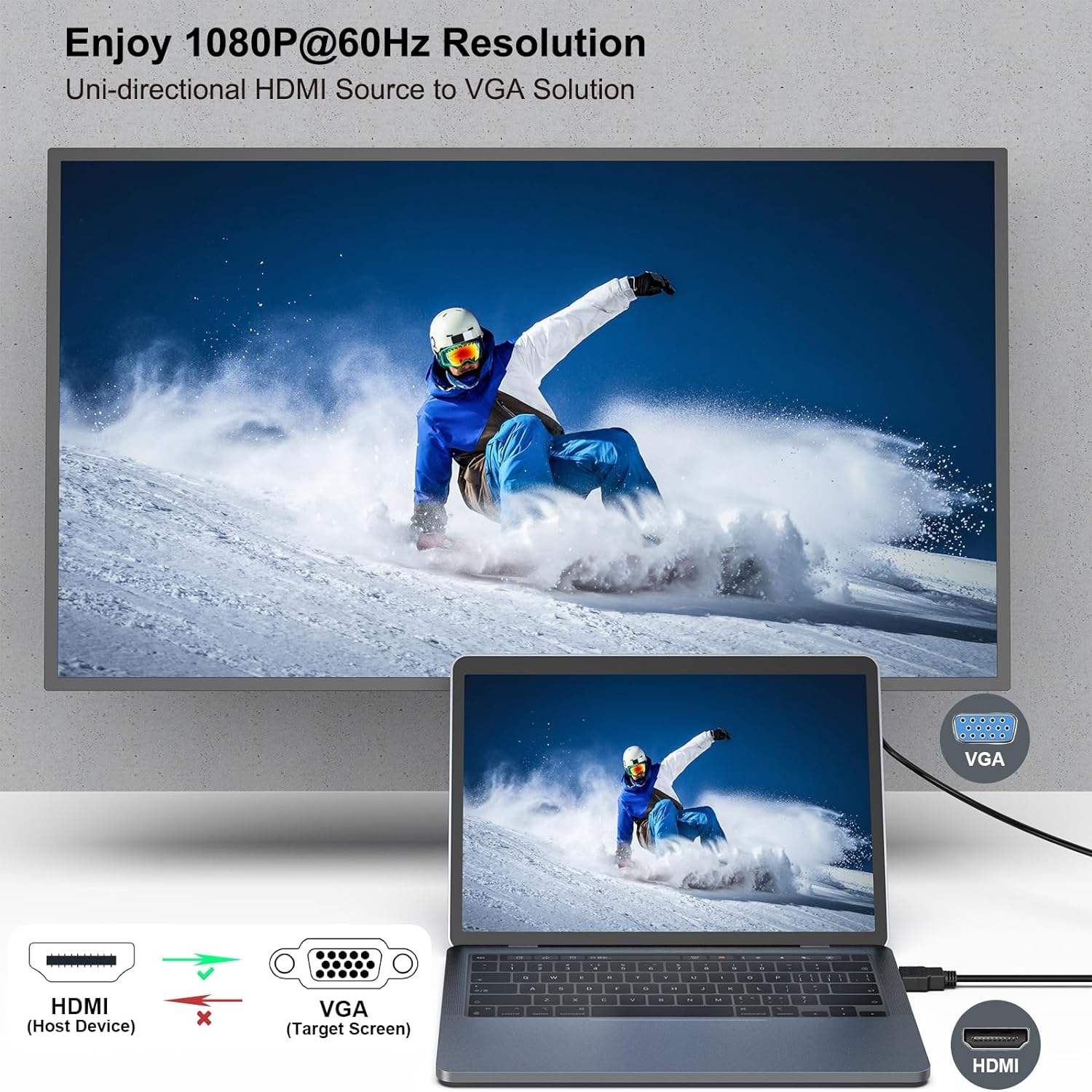 Cáp chuyển HDMI sang VGA JASOZ G116