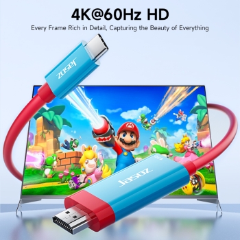 Cáp chuyển Type-C sang HDMI 4K/60Hz JASOZ H117 hỗ trợ máy chiếu