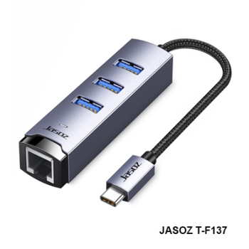 Card mạng Gigabit + HUB USB3.0 3 cổng vỏ nhôm