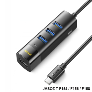 HUB USB3.0 4 cổng đầu vào Type-C JASOZ F117